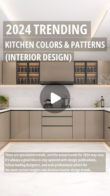 SRIJANA GROUP on Instagram: "2024 Trending Kitchen Colors & Patterns (Interior Design)
1. Ice Blue With Earth Tones - These colour not Add a touch of drama but also provide a sleek modern backdrop.
2. Gray Neutral tones - These tones from the foundation & creating a canvas that soothing and aboptable to design styles.
3. Beiges with monochromatic schemes - Texture takes center stage and visual interest to the design.
4. Sage Green with Bold Accents - Given depth and character to the kitchen.
5. Dark Beiges & White with Two-Tone Cabinets - Given personal touch to the space.
.
.
To book a consultation with our designers and get quotes through WhatsApp on +91 9999779193 or mail us at ishank@srijanagroup.com
.
#interior #kitchen #interiordesign #architecture #interiorarchitecture #decore #deco Greige And Walnut Kitchen, Ice Blue Kitchen Cabinets, Modern Kitchen Trends 2024 Interior Design, Beige And White Kitchen Cabinets, Trendy Kitchen Cabinet Colors 2024, Kitchen Cabinet 2 Tone Colors, Beige Colour Kitchen Cabinets, Kitchen Colour Schemes 2024, Beige And Black Kitchen Cabinets