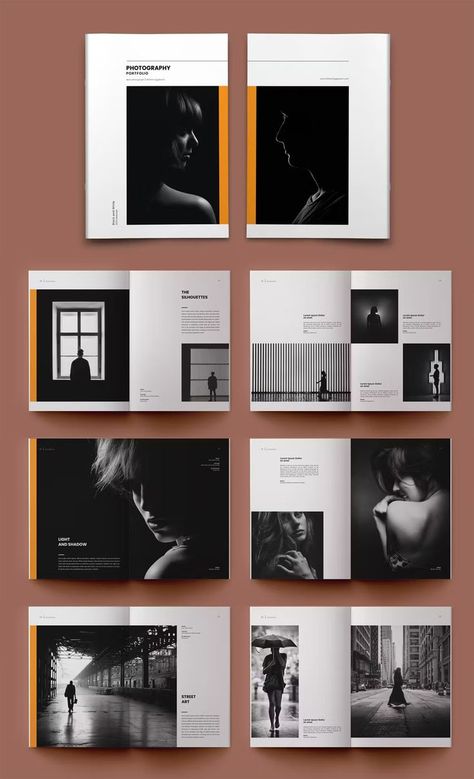 Concept Book Design Layout, Creative Document Layout, A4 Portfolio Layout, Photography Portfolio Cover, Photo Magazine Layout, Picture Album Design, Picture Layout Design, Zine Photobook, Photography Book Layout