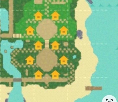 Farm Acnh, Acnh Terraforming, Acnh Maps, Cottagecore Animal Crossing, Nintendo Switch Animal Crossing, Cozy Games, Map Layout, Animal Crossing Guide, Acnh Codes