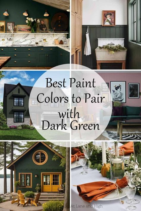 What are the best colors to go with dark green?  Well there is more than one and today I am sharing 11 of my favorites and pictures of what they look like paired together! What Colors Pair With Dark Green, Complementary Colors To Dark Green, Green Couch Paint Wall Colors, Nocturnal Green Valspar, What Colors Go With Dark Green, What Color Goes With Dark Green, Colors That Go With Eucalyptus Green, Dark Green And Gray Color Palette, Colors That Go Well With Dark Green