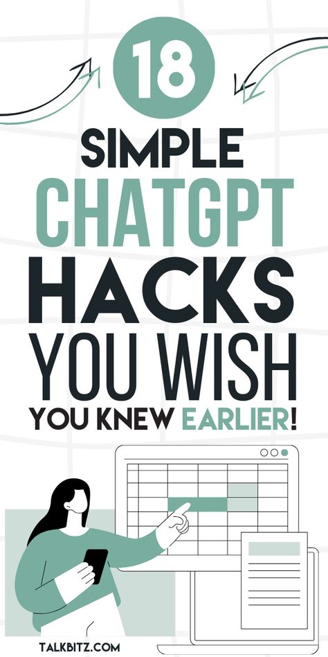 If you're looking to supercharge your ChatGPT experience, we've got 18 hacks that will take your AI interactions to the next level! From productivity tips to creative tricks, these ChatGPT hacks are a game-changer. Read this! Free Online Learning, Educational Software, Tools List, Technology Hacks, Spotify Playlists, Can You Help Me, Learning Websites, Business Analyst, Productivity Tips