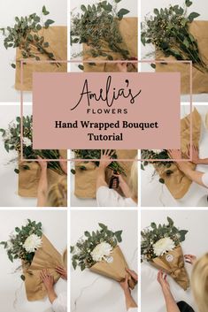 Thanks For Sticking With Me, Wrapping Flowers, Wrapped Bouquet, It's Been So Long, Cut Flower Farm, Bouquet Tutorial, Floral Arranging, Fleurs Diy, Gifts Wrapping