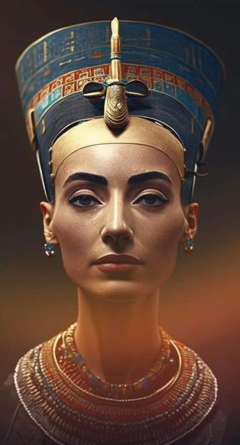 Queen Nefertiti Art, Egypt Artifacts, Nefertiti Art, Egyptian Goddess Art, Egyptian Anubis, Egypt Concept Art, Egyptian Queen Nefertiti, Ancient Egypt Art, Queen Nefertiti