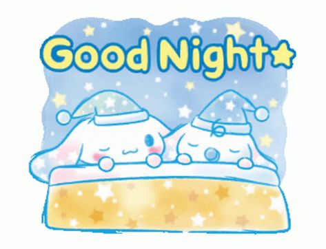 Goodnight Cute GIF - Goodnight Cute Adorable - Discover & Share GIFs Goodnight Sanrio, Cinnamoroll Wallpaper, Kid Drawing, Kawaii Characters, Hello Kitty Videos, Kawaii Things, Cute Good Night, Kitty Images, Fun Crafts To Do