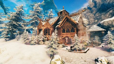 Ark Survival Evolved Bases, Viking House, Base Building, Farm Games, Ark Survival Evolved, Art Hobbies, Survival Games, Iron Gate, House Landscape