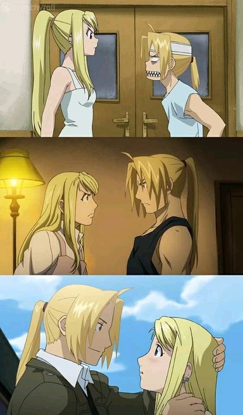 Edward y Winry Full Metal Alchemist Winry, Winry And Edward, Full Metal Alchemist Art, Ed And Winry, Fullmetal Alchemist Edward, Full Metal Alchemist, Alphonse Elric, Edward Elric, Bd Comics