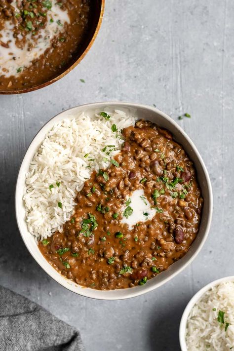 Vegan Dal Makhani • The Curious Chickpea Dal Chawal Aesthetic, Dal Makhani Photography, Dal Makhani, Vegan Dahl, Vegan Indian Recipes, Dal Recipe, Fried Fish Recipes, Vegan Curry, Indian Food Recipes Vegetarian