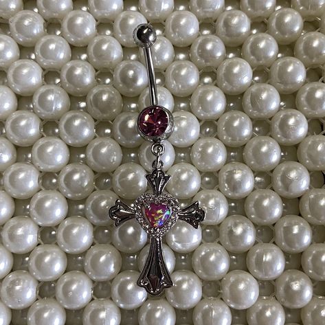 Cross Belly Ring, Cross Belly Piercing, Cross Belly Button Piercing, Tounge Piercing Jewelry Tongue Rings, Belly Ring, Cute Belly Rings, Glow Jewelry, Bellybutton Piercings, Belly Button Piercing Jewelry