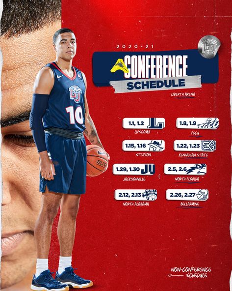 Basketball Schedule Graphic, Sports Marketing Design, College Football Recruiting, Editorial Branding, Basketball Schedule, Sports Design Ideas, Basketball Poster, Sports Design Inspiration, Photoshop Design Ideas