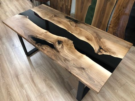 Epoxy Table Top, Table Epoxy, Epoxy Table, Epoxy Resin Table, River Table, Walnut Dining Table, Walnut Table, Kitchen Dining Tables, Live Edge Table