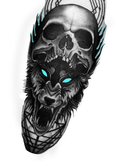 Dark Wolf Tattoo, Dark Cover Up Tattoos, Scarecrow Tattoo, Dragon Tattoo Forearm, Arte Trash Polka, Hand Tattoo Cover Up, Viking Tattoo Sleeve, Egyptian Tattoo Sleeve, Wolf Tattoo Sleeve