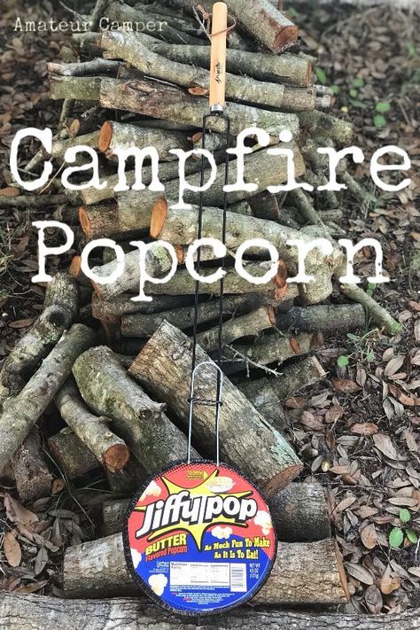 Camping Popcorn, Campfire Popcorn, Cool Camping Gadgets, Breakfast Maker, Camper Awnings, Camping For Beginners, Camping Gadgets, Camping Organization, Butter Popcorn