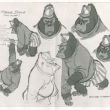 Bedknobs and Broomsticks (1971) | Van Eaton Galleries Gorilla Concept Art, Gorilla Character Design, Bedknobs And Broomsticks, Animation Process, Childrens Tv, Animal Artwork, Model Sheet, Disney Concept Art, Graffiti Characters