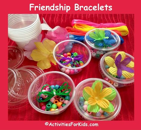 Prizes For Party Games, Fun Kids Party Games, Troll Party Theme, Food Valentines, Friendship Theme, Friendship Bracelet Kit, Diy Friendship Bracelet, Simple Birthday Party, Troll Party