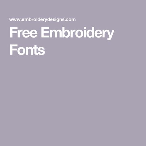 Free Embroidery Fonts Fonts For Embroidery Letters, Embroidery Fonts Machine, Embroidery Fonts Free, Embroidery Software Free, Hand Embroidery Letters, Embroidery Blanks, Embroidery Letters, Embroidery Monogram, Script Lettering