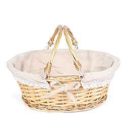 A multi-purpose wicker basket can be a great choice for using to hold those Easter goodies in. #ReviewThisReviews #productreview #Easter Empty Gift Baskets, Eco Friendly Easter, Wine Basket, Candy Easter Basket, Candy Basket, Wicker Picnic Basket, Wine Baskets, Easter Goodies, Basket With Handle