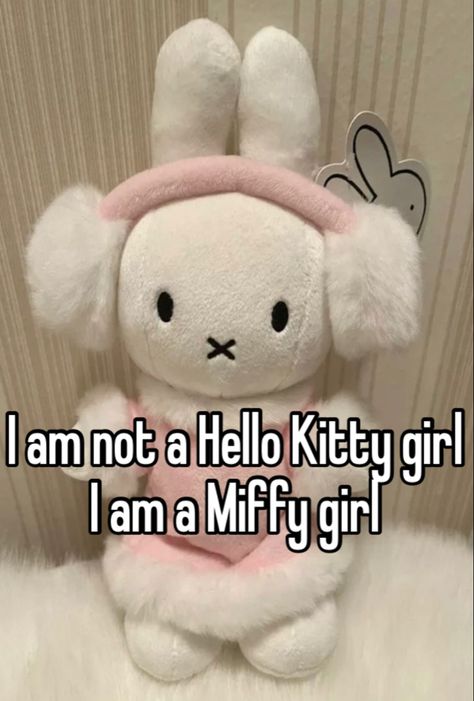 like i said #miffy #hellokittycollection #pink #girly #meme #whisper Hello Kitty Girl, Kitty Girl, Toro Inoue, Sonny Angel, Birthday Wishlist, Whisper Confessions, Girl Blog, Cute Plush, Whisper Quotes