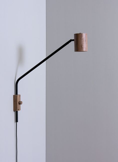 WALL – Asaf WEINBROOM Ltd. Reading Lights Over Bed, Wall Mounted Bedside Lamps, Wood Lights, Wooden Lamps Design, Wood Canopy, Wooden Canopy, Side Bed, Bedside Wall Lights, Mounted Lamp