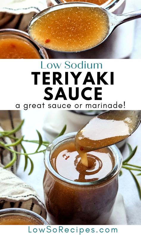 Low Sodium Teriyaki Sauce Low Sodium Teriyaki Sauce, Low Sodium Teriyaki Chicken, Low Sodium Asian Sauce, Low Salt Asian Recipes, Salt Free Marinade, Low Sodium Chicken Stir Fry Recipes, Low Sodium Thai Recipes, Low Sodium Stir Fry Recipes, Salt Free Diet Low Sodium Chicken Recipes