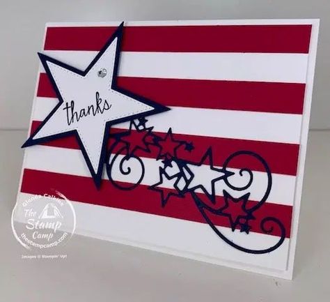 Memorial Day Remembrance, Independence Day Card, American Card, Military Cards, Memorial Cards, Bird Stamp, Make Your Own Card, Star Cards, Patriotic Crafts