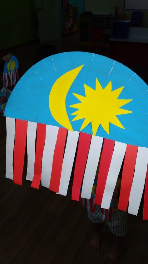 Merdeka Activities For Kids, Merdeka Art And Craft For Kids, Malaysia Flag Art And Craft, National Day Art And Craft Malaysia, Aktiviti Merdeka, Merdeka Craft For Kids Malaysia, Merdeka Art And Craft, National Day Art And Craft, Merdeka Malaysia Art And Craft