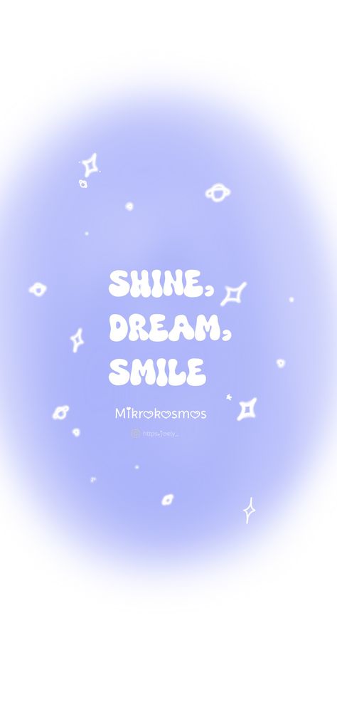 Fondo de pantalla, Wallpaper morado con blanco de BTS, de la canción Mikrokosmos con la frase Shine, Dream, Smile Bts Mikrokosmos, Smile Wallpaper, Aesthetic Names, Bts Wallpaper Lyrics, Iphone Wallpaper Pattern, Army Wallpaper, Wallpaper Bts, Bullet Journal Design Ideas, Iphone Wallpaper Photos