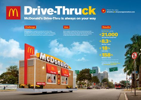 Clio Awards Winning Ad by for McDonald's Event Entry, Advertising Awards, Film Technique, Case Study Design, Powerpoint Slide Designs, Ads Design, Graphic Design Ads, Food Poster Design, Best Ads