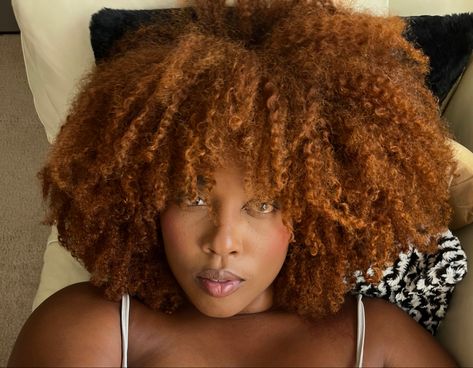 Ginger/Copper colored Afro 4c Copper Hair, Copper 4c Hair, Copper Afro, Colored Afro, Red Afro, Copper Brown Hair Color, Copper Brown Hair, 600 Followers, Copper Hair Color