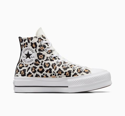 Womens Converse Chuck Taylor All Star Lift Leaopard Love High Top White | Converse Australia Zapatillas All Star, Chuck Taylor All Star Lift, Platform Shoe, Swag Shoes, Converse Sneakers, Active Wear Pants, School Shoes, Converse Chuck Taylor All Star, Womens Converse