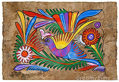 Latin American Folk Art, Mexican Folk Art Painting, Bark Painting, Hispanic Art, Mexican Paintings, Arte Folk, Mexican Embroidery, Mexican Decor, Mexican Designs