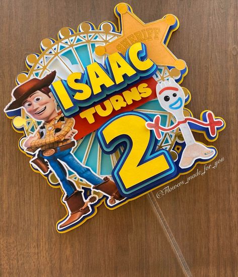 Toy Story Cake Topper, Toy Story Decorations, Diy Cake Topper Birthday, Mickey Mouse Baby Shower, 3d Cake Toppers, Floral Nursery Decor, Toy Story Cakes, Story Birthday, Toy Story Birthday Party