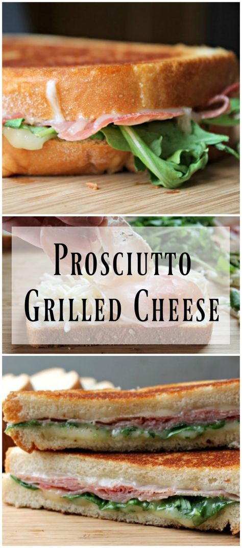 This grilled cheese sandwich is made extra special with prosciutto, fontina cheese, arugula and @pepperidgefarm Farmhouse Hearty White Bread. Perfect for those who want their sandwich just a little better than the rest. https://ooh.li/c0283fe  #ad #farmhousebread #bakedwithcare Prosciutto Grilled Cheese, Fontina Grilled Cheese, Awesome Sandwiches, Prosciutto Sandwich, Grill Cheese, Wraps Recipes, Panini Recipes, Sandwich Ideas, Weeknight Recipes