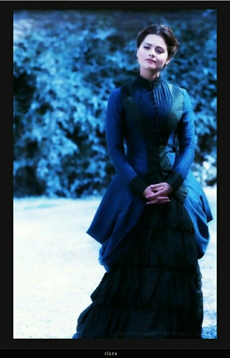 Clara... her clothes are always awesome! Clara Oswald Clothes, Dr Who Companions, Doctor Who Clara, Victorian Era Fashion, Clara Oswald, Jenna Louise Coleman, Bustle Dress, Period Outfit, Jenna Coleman