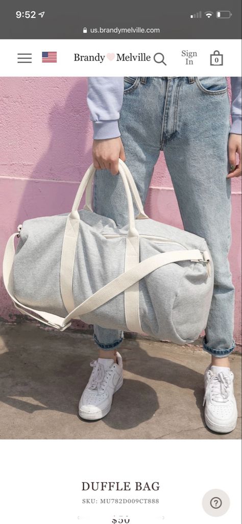 Brandy Melville Duffle Bag, Brandy Duffle Bag, Brandy Melville Bag, Christy Hoodie, Large Duffle Bag, Cherry Dress, Swim Sets, Bag Brand, Duffel Bag