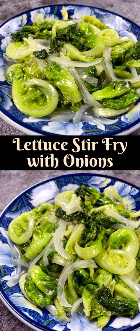 Lettuce Stir Fry, Cooked Romaine Lettuce Recipe, Fresh Lettuce Recipes, Lettuce Recipes Cooked, Cooked Lettuce Recipes, Sauteed Lettuce, Lettuce Recipes Ideas, Roasted Lettuce, Lettuce Ideas