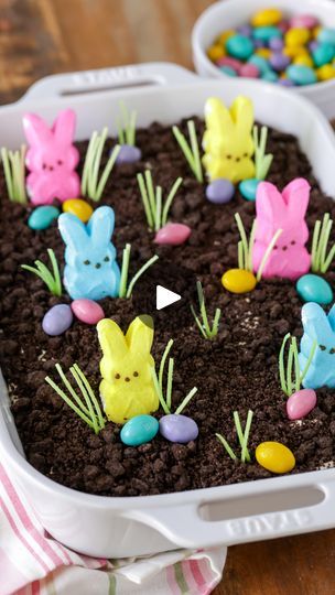 3.8K views · 354 reactions | Need a yummy and easy Easter dessert?! This Easter Dirt Cake is our FAVORITE!

It’s no bake, prepped in 20 minutes and it’s loved by the entire family. Plus, it’s creamy, delicious and filled with Oreos. 

Comment “DIRT” to get this recipe sent straight to your inbox.

> Or Google “Easter Dirt Cake” for a printable version 🙌🏻

https://lilluna.com/easter-dirt-cake/

#lilluna #easterdessert #easterdirtcake #nobakerecipes | Kristyn Merkley | Becca Lynn · Show Me the Good Stuff Easter Dirt Pudding, Easter Dirt Cake Recipe, Easter Dirt Cake, Dirt Pie, Easter Gender Reveal, Dirt Cake Recipes, Dirt Pudding, Easy Easter Desserts, Icebox Pie