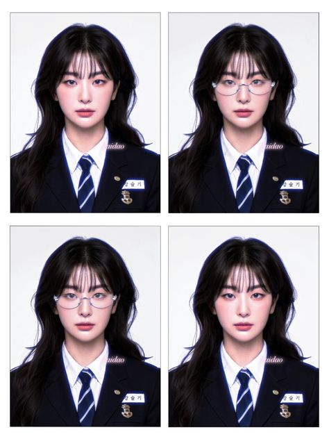 Seulgi Hair, Kpop Glasses, Seulgi Icons, Redvelvet Seulgi, Seulgi Red Velvet, Kang Seul-gi, Baby Pink Aesthetic, Id Photo, Kang Seulgi