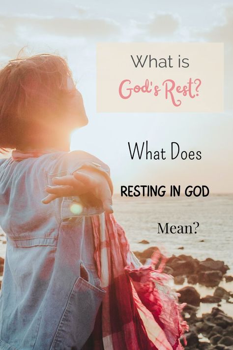 What is God's rest? What Does resting in God mean? Biblical Rest, Resting In God, Peace Scripture, Tender Care, Spiritual Retreat, Christian Resources, Finding God, Christian Memes, Knowing God