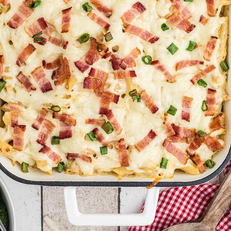 Chicken Bacon Ranch Casserole Bacon Casserole Recipes, Casserole With Cream Cheese, Bacon Ranch Casserole, Easy Chicken Casserole Recipes, Ranch Casserole, Chicken Bacon Ranch Casserole, Chicken Casserole Easy, Cream Of Celery Soup, Chicken Bacon Ranch