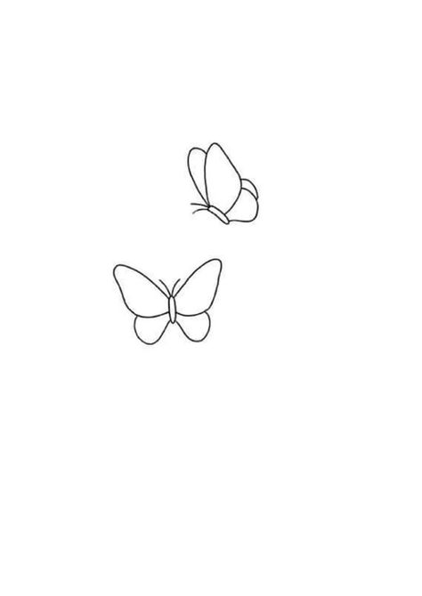 Basic Butterfly Tattoo, Simple Butterfly Tattoo, Minimalistic Tattoos, Butterfly Outline, Flying Tattoo, Basic Embroidery, Simple Butterfly, Pretty Tattoos For Women, Butterflies Flying