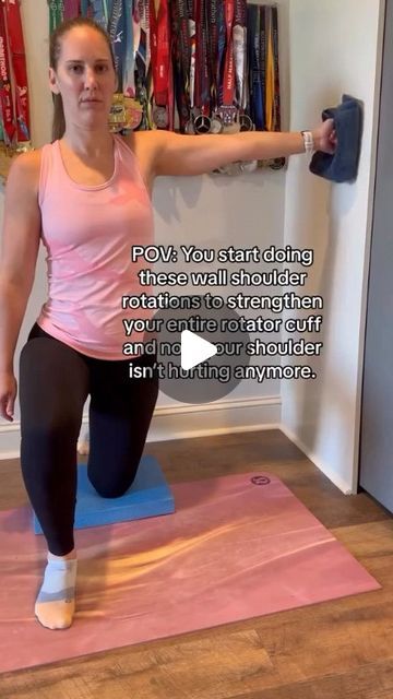 Women Fitness Guide | Gym Guide🏋🏻 on Instagram: "If you have any shoulder pain or just want to build some strength and stability, try this exercise!  A lot of motion can occur at the shoulder joint because it’s a ball and socket joint. That means it’s important to work on strengthening all of the muscles surrounding the joint. It’s also important to work on shoulder stability. A strong and stable shoulder helps to decrease risk of injuries and pain.  This exercise works on both strength and stability. It’s a great one to add to your shoulder routine to start building stability. Try doing 2-3 sets of 10 reps to start.  If you’re having any shoulder pain and want an individualized plan to get rid of that pain, comment SHOULDER HELP.  #shoulderpain #shoulderpainrelief #shoulderpainexercises Gym Guide, Shoulder Routine, Strengthen Shoulders, Shoulder Pain Exercises, Shoulder Exercises, Fitness Guide, Shoulder Pain Relief, Rotator Cuff, Shoulder Pain