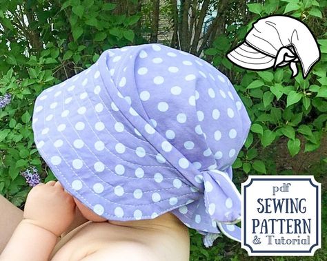 Scarf Sewing Pattern, Hat Sewing Pattern, Head Bandana, Hat Sewing, Bun Ponytail, Hat Patterns To Sew, Pants Sewing Pattern, Ponytail Hat, Baby Sewing Patterns