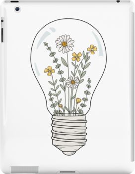 Light Bulb With Flowers, Light Bulb Sketch, Light Bulb Drawing, Mason Jar Stickers, Light Bulb Art, Painted Light Bulbs, Art Diary, Nature Drawing, Sketch Inspiration