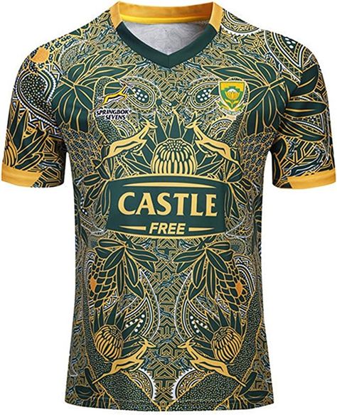 World Cup Short sleeve Springbok design South Africa Rugby Jersey, Rugby 7s, Springbok Rugby, Rugby Design, Super Rugby, Rugby World Cup, Rugby Jersey, Rugby Shirt, Jersey Shirt