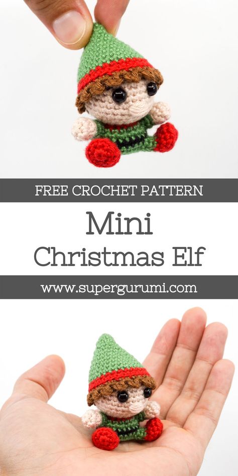 Crochet Christmas Ornaments Free, Christmas Crochet Patterns Free, Crocheted Christmas, Mini Amigurumi, Crochet Christmas Gifts, Crochet Xmas, Fillet Crochet, Crochet Keychain Pattern, Crochet Christmas Decorations