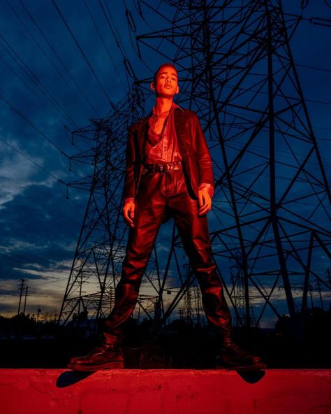 Derrick Freske on Instagram: “midnight sun” Spooky Photoshoot, Colour Gel Photography, Neon Photoshoot, Photography Concepts, Famous Photography, Light Shoot, Neon Noir, Album Art Design, Portrait Lighting