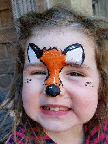 Fox Face Painting Fox Easy, Fox Face Paint, Face Paint Party, Easy Face Painting Designs, Face Painting For Boys, Christmas Face Painting, Modern Art Canvas Painting, Face Painting Easy, Kids Face Paint