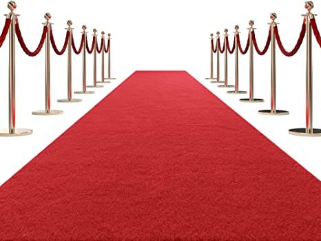 Amazon.com: HOMBYS Extra Thick Red Carpet Runner for Events, 3x10 Feet Not Slip Red Aisle Runway Rug for Party Wedding & Special Events Decorations : Home & Kitchen Hollywood Party Decorations, Gala Decorations, Events Decorations, Engagement Events, Red Carpet Runner, Prom Decor, Special Events Decor, Carpet Runner, Red Rugs