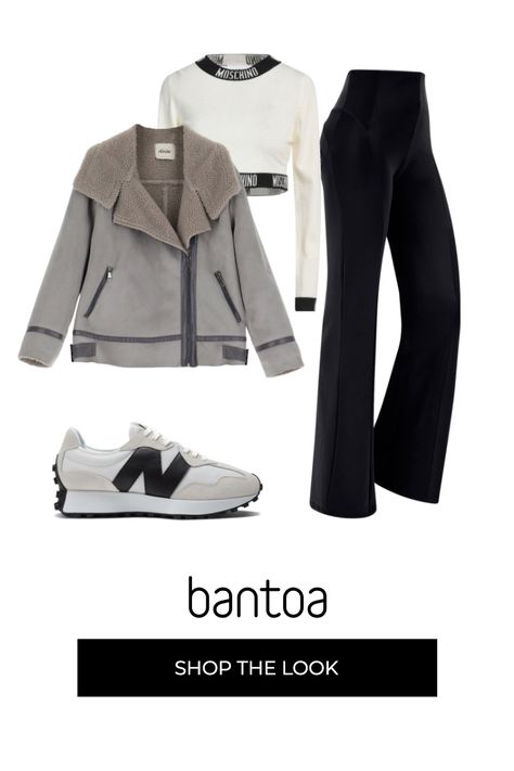 Sneakers da donna forma asimmetrica in bianco avorio effetto scamosciato New Balance, Pantaloni da donna forma svasata in nero pece effetto lucido modellante a vita alta con zip in metallo Freddy, Giacca da donna in grigio chiaro con zip in montone Dixie, Pullover da donna in bianco avorio girocollo senza tasche a maniche lunghe in lana Moschino

Composizione dell'outfit: woman | Shoes | Sneakers MOSCHINO, woman | Shoes | Sneakers Dixie, woman | ...