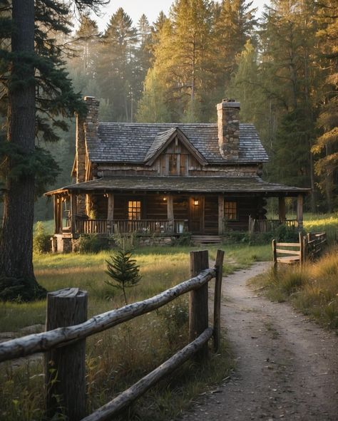 Wooden Cabins Forest, Run Down Cabin In The Woods, Isolated House In The Woods, Wooden Cabin In Forest, Cabin In The Woods Creepy, Baba Jaga, Cabin Aesthetic, Small Log Cabin, Cabin Tiny House